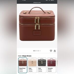 Etoe Brown Leather Travel Case
